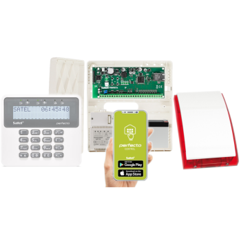 ZESTAW SATEL PERFECTA-IP 64 M SET + MANIPULATOR PRF-LCD + SYRENA SP-4001 R