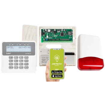 ZESTAW SATEL PERFECTA-IP 64 M SET + MANIPULATOR PRF-LCD + SYRENA TI700