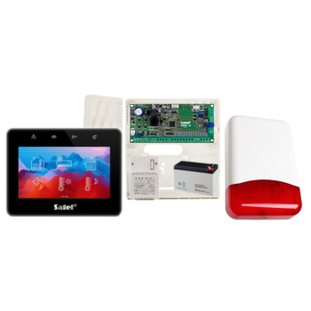 ZESTAW ALARMOWY SATEL VERSA 10 + PANEL DOTYKOWY INT-TSG2R-B + SYRENA TI700
