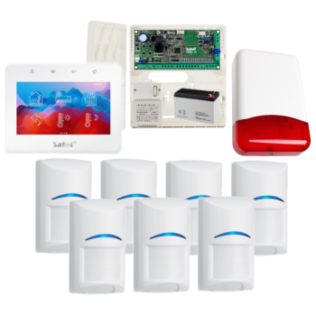 ZESTAW ALARMOWY SATEL VERSA 10 + 7 CZUJEK BOSCH + PANEL DOTYKOWY TSG2R-W