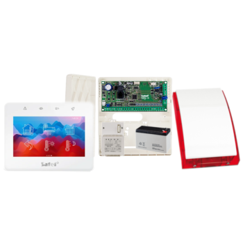 ZESTAW ALARMOWY SATEL VERSA 10 + PANEL DOTYKOWY INT-TSG2R-W + SYRENA SP-4001 R