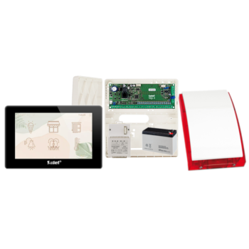 ZESTAW ALARMOWY SATEL VERSA 15 + PANEL DOTYKOWY INT-TSH2R-B + SYRENA SP-4001R