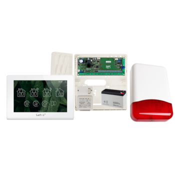 ZESTAW ALARMOWY SATEL VERSA 15 + PANEL DOTYKOWY INT-TSH2R-W + SYRENA TI700