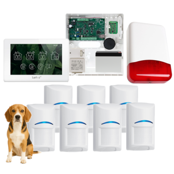 SYSTEM ALARMOWY SATEL VERSA IP 7 CZUJEK BOSCH BPR2-WP12 20kg INT-TSH2R-W