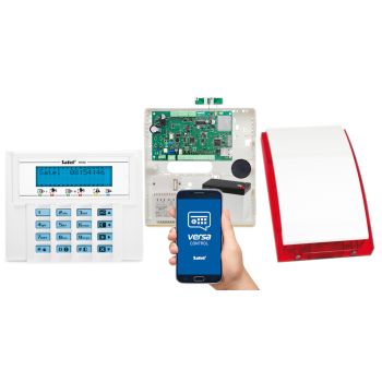 SYSTEM ALARMOWY SATEL VERSA Plus LTE + VERSA-LCD-BL + 7Ah + AWT150 + SYRENA SP-4001R