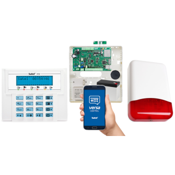 SYSTEM ALARMOWY SATEL VERSA Plus LTE + VERSA-LCD-BL + 7Ah + AWT150 + SYRENA TI700
