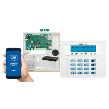 SYSTEM ALARMOWY SATEL VERSA Plus LTE + VERSA-LCD-BL + 7Ah + AWT150