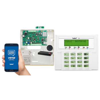 SYSTEM ALARMOWY SATEL VERSA Plus LTE + VERSA-LCD-GR + 7Ah + AWT150