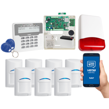 SYSTEM ALARMOWY SATEL VERSA Plus LTE LCDR-WH 7 CZUJEK BOSCH SYRENA TI700
