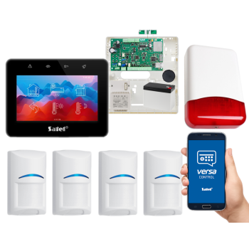 SYSTEM ALARMOWY SATEL VERSA Plus LTE INT-TSG2-B 4 CZUJKI BOSCH SYRENA TI700