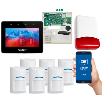 SYSTEM ALARMOWY SATEL VERSA Plus LTE INT-TSG2-B 6 CZUJEK BOSCH SYRENA TI700