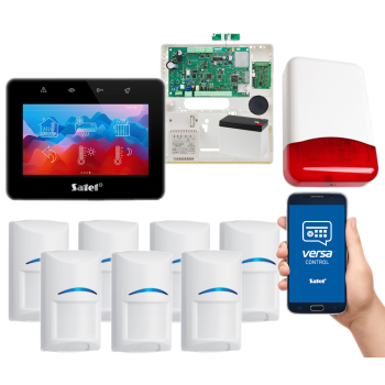 SYSTEM ALARMOWY SATEL VERSA Plus LTE INT-TSG2-B 7 CZUJEK BOSCH SYRENA TI700