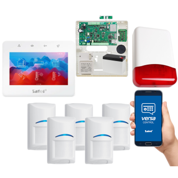 SYSTEM ALARMOWY SATEL VERSA Plus LTE INT-TSG2-W 5 CZUJEK BOSCH SYRENA TI700