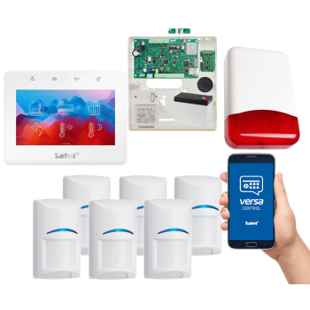 SYSTEM ALARMOWY SATEL VERSA Plus LTE INT-TSG2-W 6 CZUJEK BOSCH SYRENA TI700