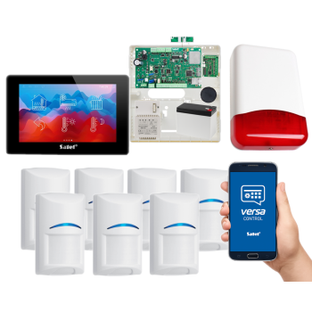 SYSTEM ALARMOWY SATEL VERSA Plus LTE INT-TSH2-B 7 CZUJEK BOSCH SYRENA TI700