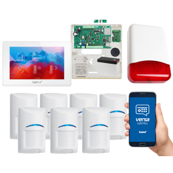 SYSTEM ALARMOWY SATEL VERSA Plus LTE INT-TSH2-W 7 CZUJEK BOSCH SYRENA TI700