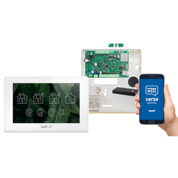 SYSTEM ALARMOWY SATEL VERSA Plus LTE + INT-TSH2R-W + 7Ah + AWT150