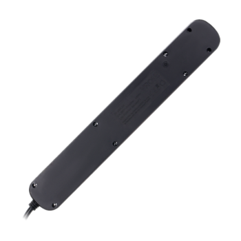 LISTWA PRZECIWPRZEPIĘCIOWA 5x2P+Z Virone PS-6/B/1,5M + 2xUSB PŁASKA WTYCZKA