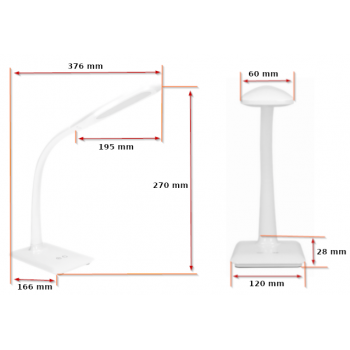 LAMPKA BIUROWA Virone ERIE LED DIM DL-7/W 7W ŚCIEMNIACZ