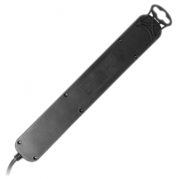 PRZEDŁUŻACZ 6x2P+Z Virone ES-1(GS)/B/3M 10A SCHUKO PŁASKA WTYCZKA