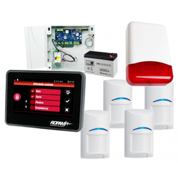 SYSTEM ALARMOWY ROPAM NeoGSM-IP 4x BOSCH TPR-4BS TI700 MWS 7.2Ah