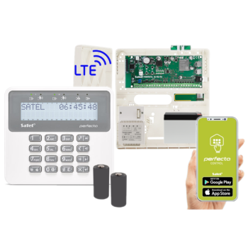 ZESTAW ALARMOWY SATEL PERFECTA 16 LTE SET-A + PERFECTA-RF + PRF-LCD-WRL + 7Ah OPCJA BEZPRZEWODOWA