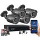 ZESTAW MONITORINGU BCS-B-XVR0401(2.0) + 4 KAMERY BCS-B-MT82800 5MPX DYSK 1TB