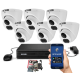 ZESTAW MONITORINGU 5MPx BCS Basic - 6 Kamer Kopułkowych, Obiektyw stały, Dysk 1TB, IR, Zdalny dostęp