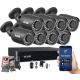 ZESTAW MONITORINGU BCS-B-XVR0801(2.0) + 8 KAMER BCS-B-MT82800 5MPX DYSK 1TB
