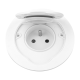 GNIAZDO PODTYNKOWE ORNO OR-GM-9030/W 2P+Z IP55 BIAŁE