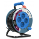 PRZEDŁUŻACZ BĘBNOWY MINI ORNO OR-AE-1339/T(GS) 15m TURKUSOWY SCHUKO