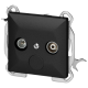 GNIAZDO ABONENCKIE RTV PEARL ORNO OR-OE-7712/RTV/K/B IP20
