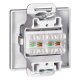 GNIAZDO PODWÓJNE 2xRJ45 CAT. 5 PODTYNKOWE PEARL ORNO OR-OE-7715/2/A IP20