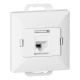 GNIAZDO POJEDYNCZE RJ45 CAT. 5 PODTYNKOWE PEARL ORNO OR-OE-7715/W IP20
