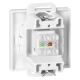 GNIAZDO POJEDYNCZE RJ45 CAT. 5 PODTYNKOWE PEARL ORNO OR-OE-7715/W IP20