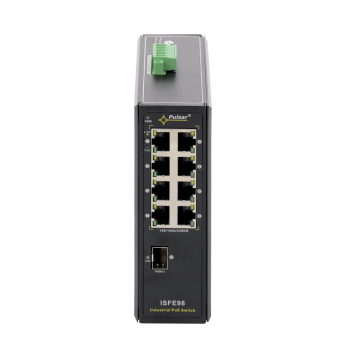 SWITCH PRZEMYSŁOWY 9 PORTOWY PULSAR  PoE ISFE98 2,5/10G 8xPoE, 1xSFP
