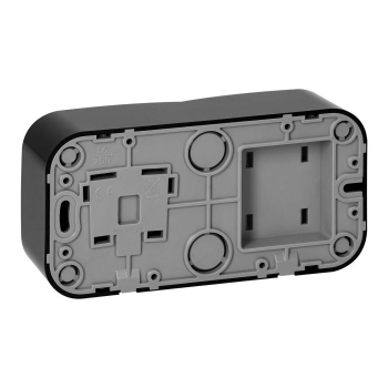 ŁĄCZNIK JEDNOBIEGUNOWY + GNIAZDO POJEDYNCZE NATYNKOWE ToDo ORNO OR-OE-7207(GS)/B/10 SCHUKO IP20 2P+Z 10 SZT.