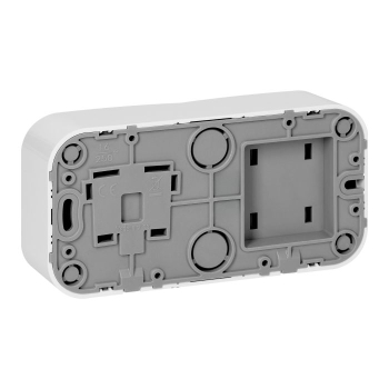 ŁĄCZNIK JEDNOBIEGUNOWY + GNIAZDO POJEDYNCZE NATYNKOWE ToDo ORNO OR-OE-7207(GS)/W/10 SCHUKO IP20 2P+Z 10 SZT.