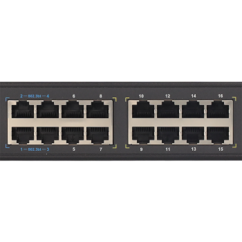 24-PORTOWY SWITCH PoE PULSAR SFG120WP-BT BEZ ZASILACZA DO 16 KAMER IP