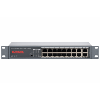 ULTRALINK FastEthernet SWITCH PULSAR USF1816P 16xPoE+ 2xUpLink